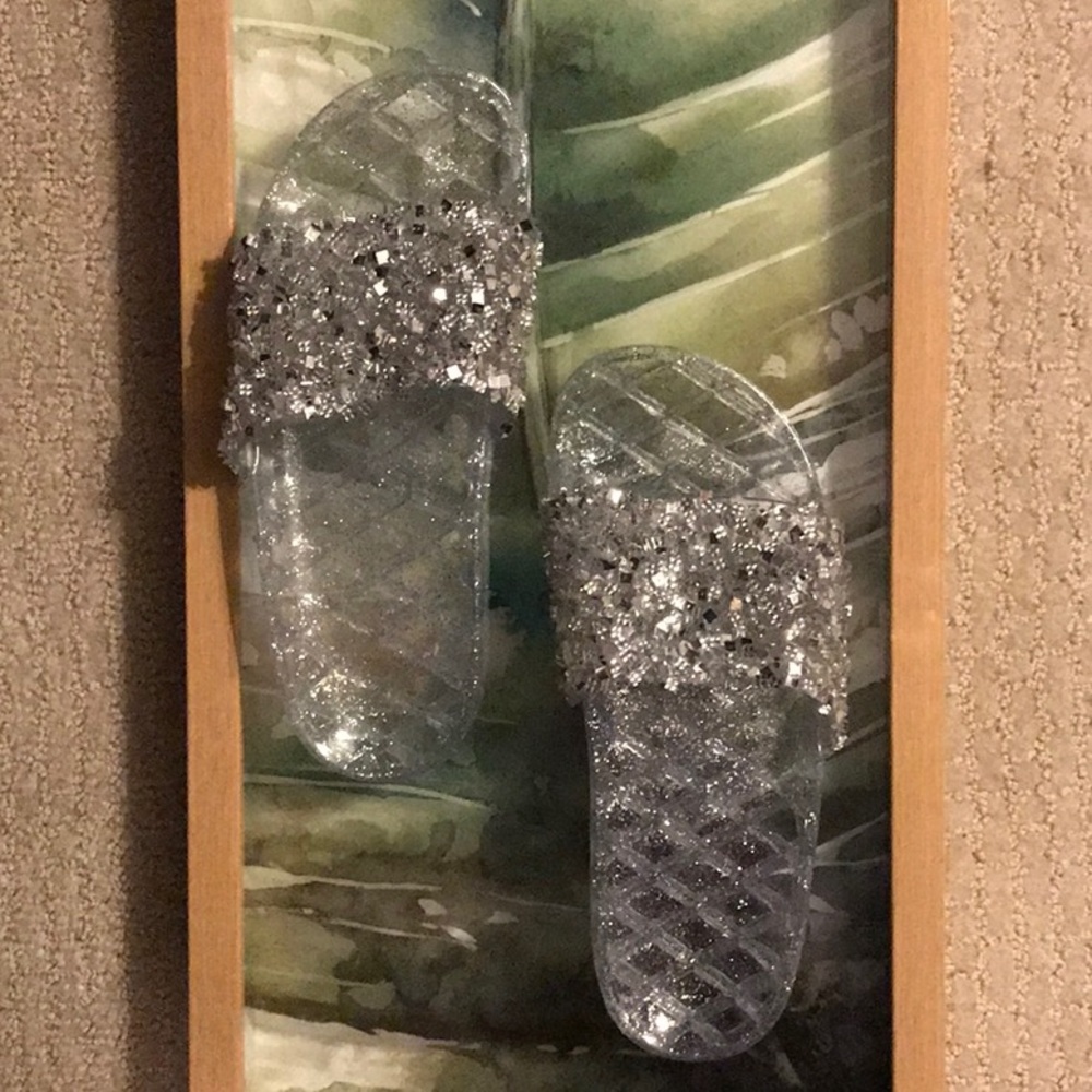 Sequins jelly slides